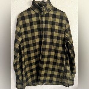 DOPE Men or Women plaid flannel limited edition green NEW